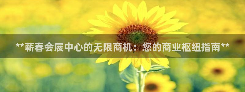 果博客服微信是多少：**蕲春会展中心的无限商机：您的商业枢纽指南**