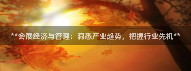 果博注册链接：**会展经济与管理：洞悉产业趋势，把握行业先机**