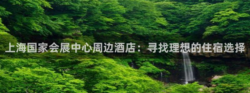 果博是怎么登录的：上海国家会展中心周边酒店：寻找理想的住宿选择