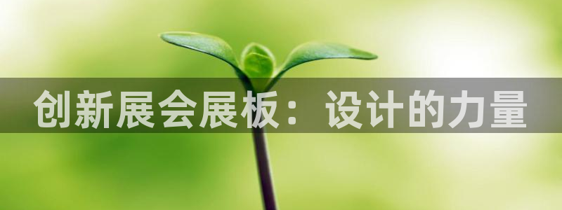果博是怎么登录的：创新展会展板：设计的力量