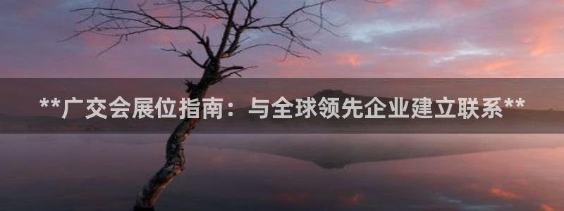 果博注册充值：**广交会展位指南：与全球领先企业建立联系**